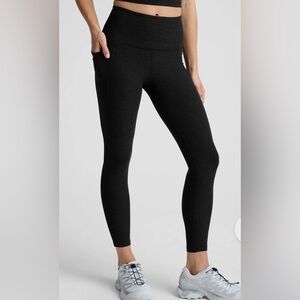 Beyond yoga high waisted legging space dye grey black size xxs 4 - 6